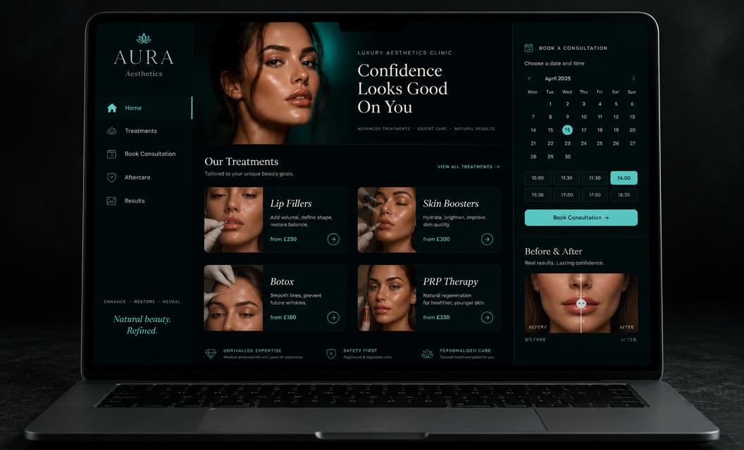 AURA Aesthetics website