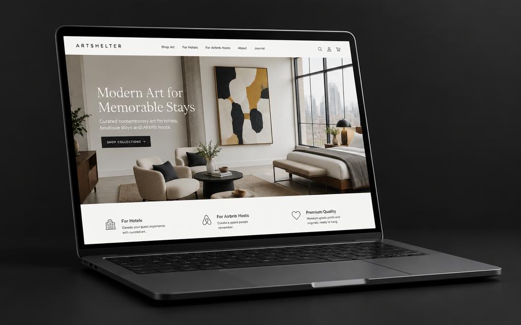 Art for Spaces website